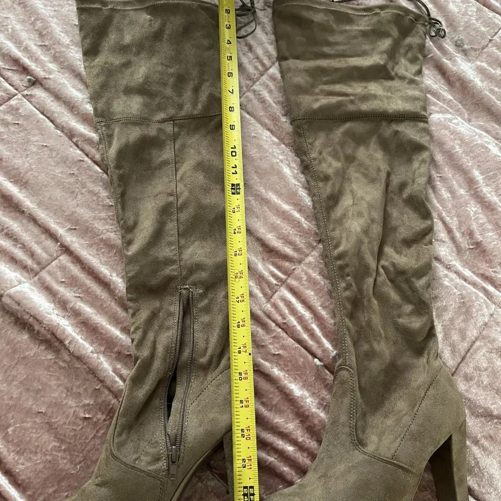 Women's Size 6.5 Thigh-High Heel Boots
